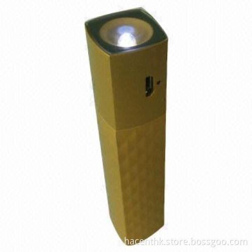 2,600mAh gold color power bank for Christmas gift